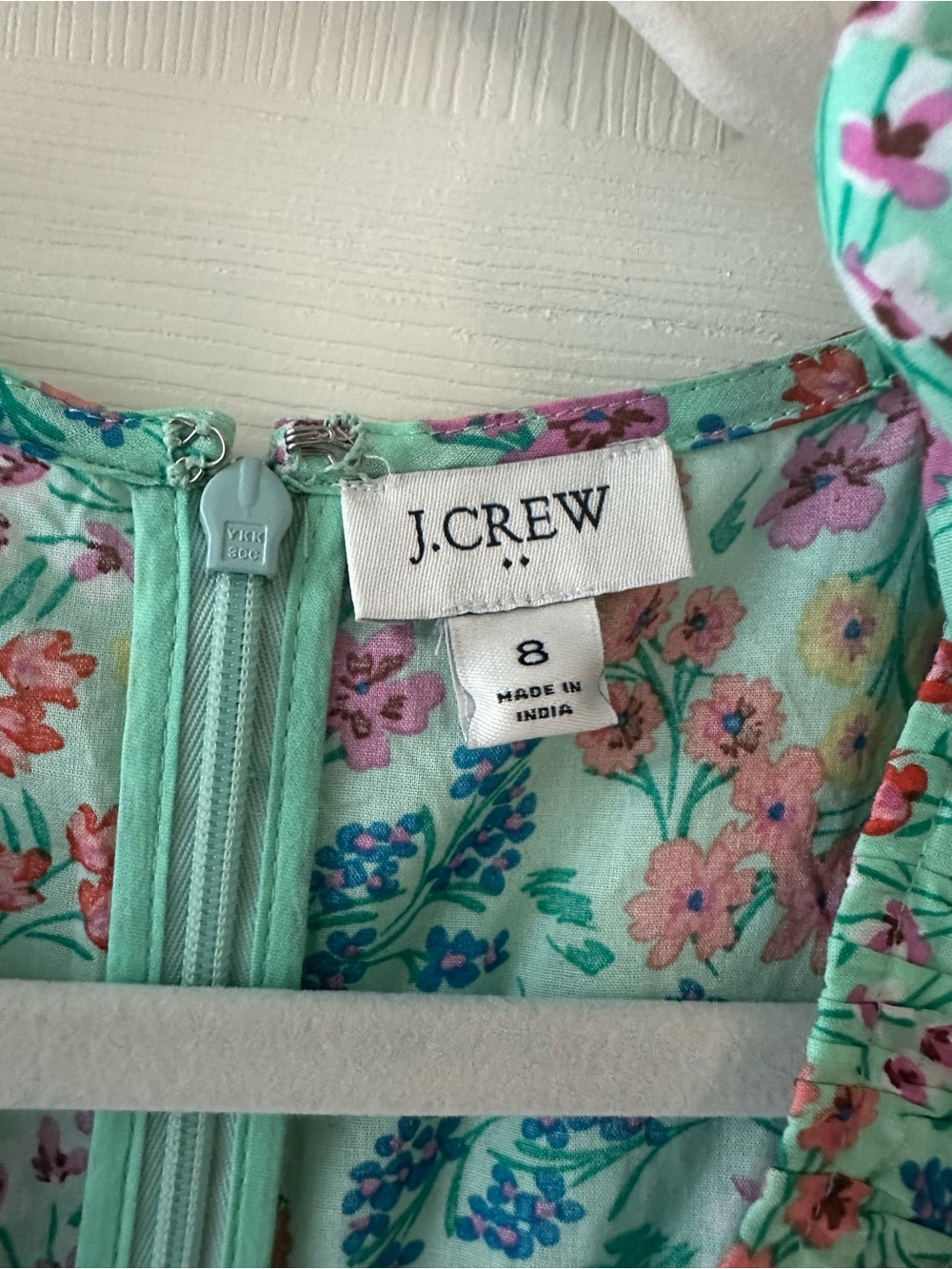 Matching Mint Green Floral Mother-Daughter Dresses - Picture 2 of 7